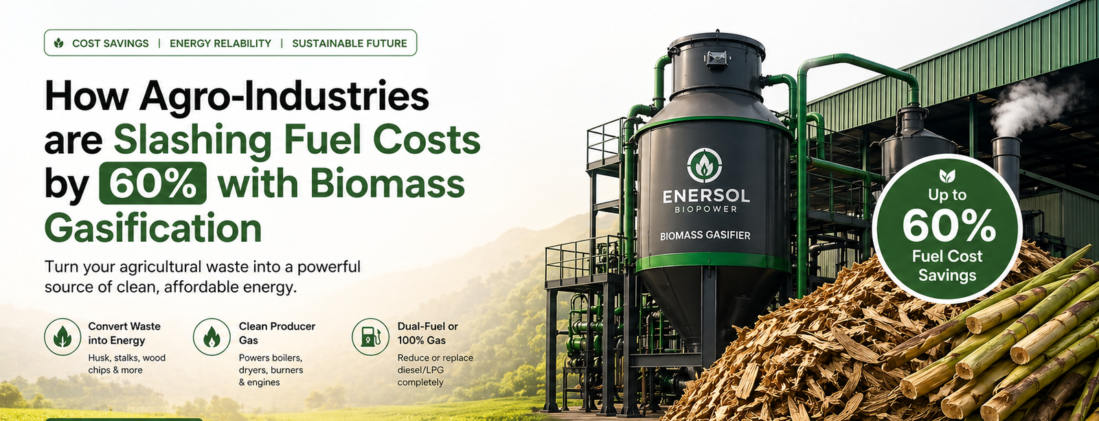How Agro-Industries are Slashing Fuel Costs by 60% with Biomass Gasification