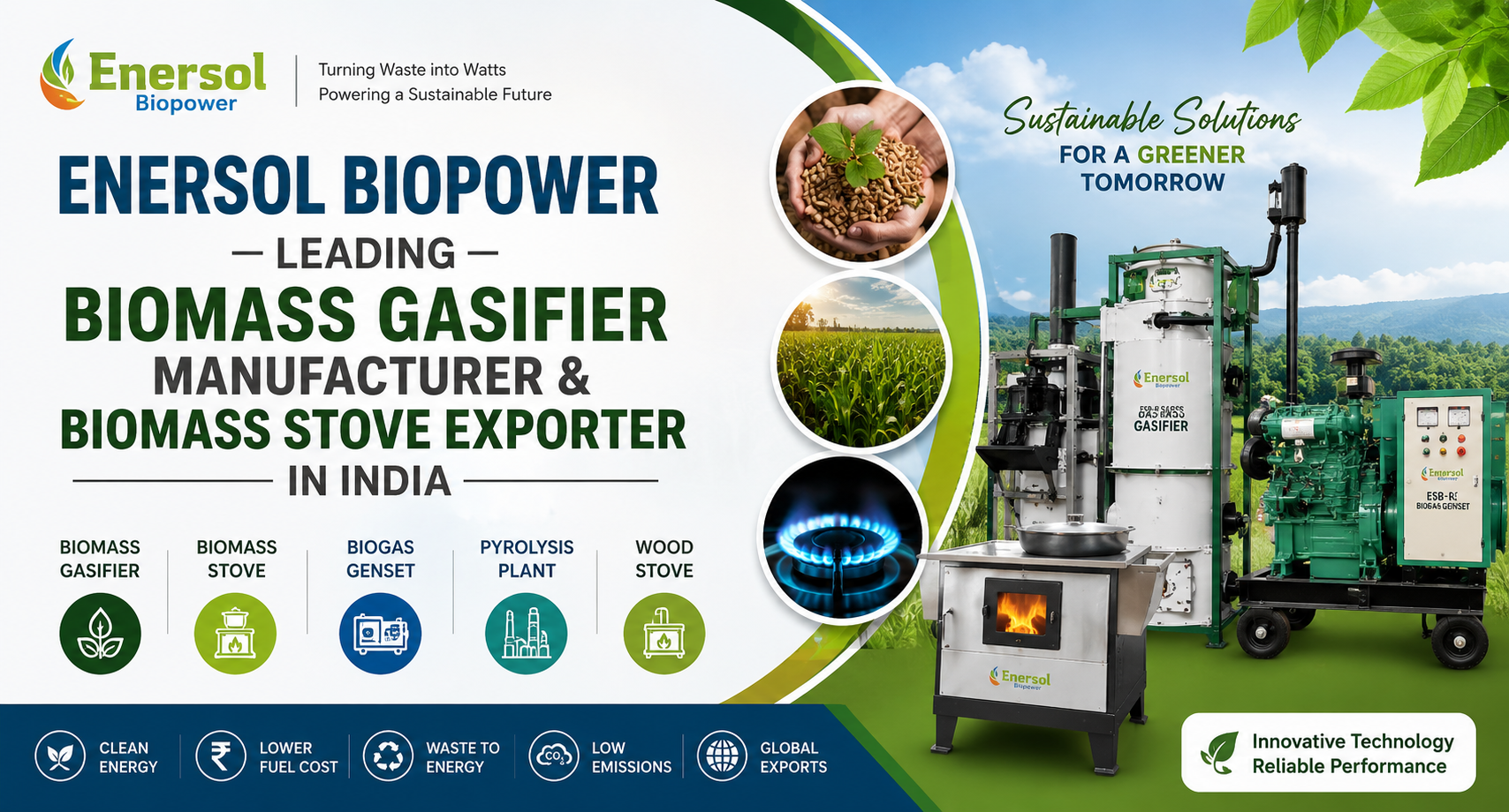 Biomass Gasifier by Enersol Biopower
